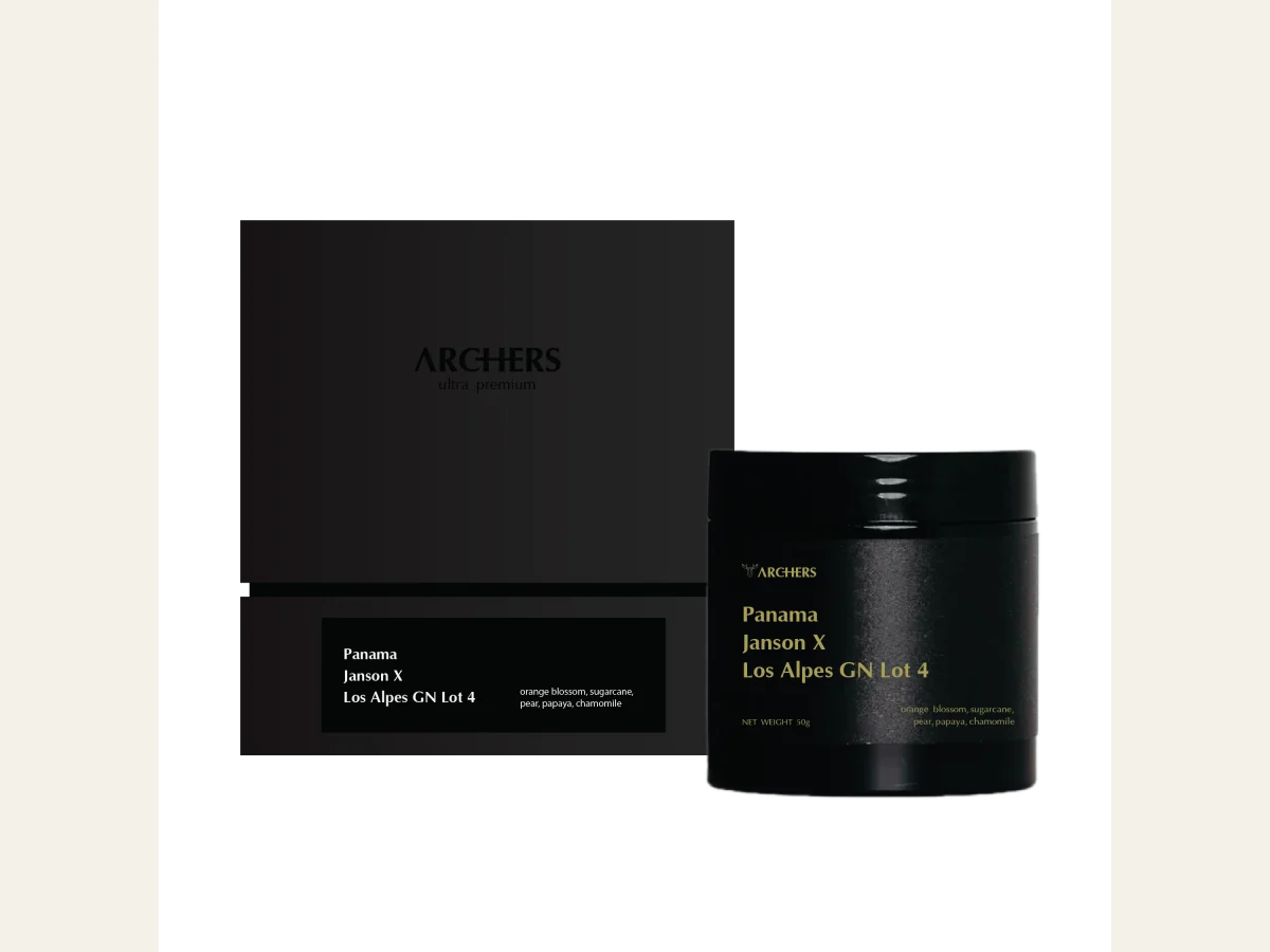 Archers Coffee Panama - Janson X Los Alpes GN Lot 4 bag illustration