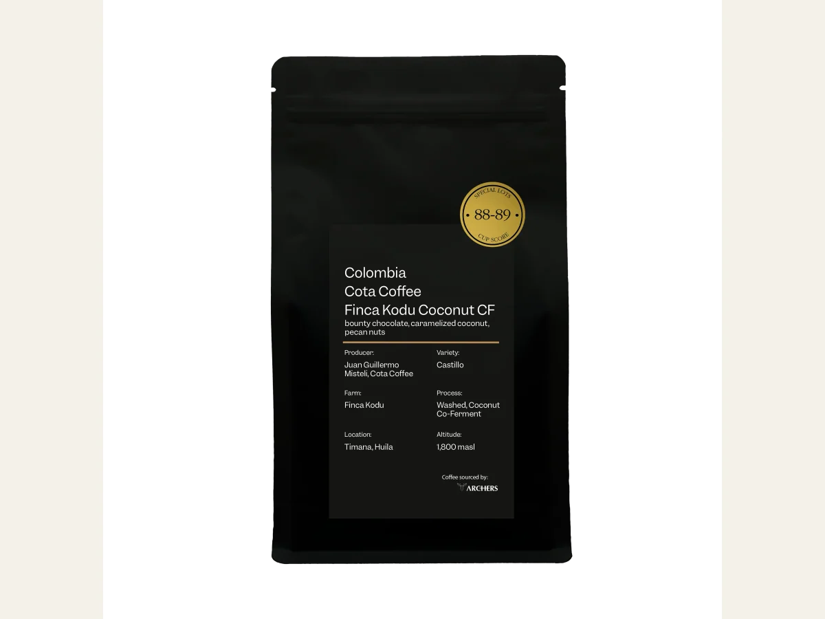 Colombia - Cota Coffee Finca Kodu Coconut CF coffee bag