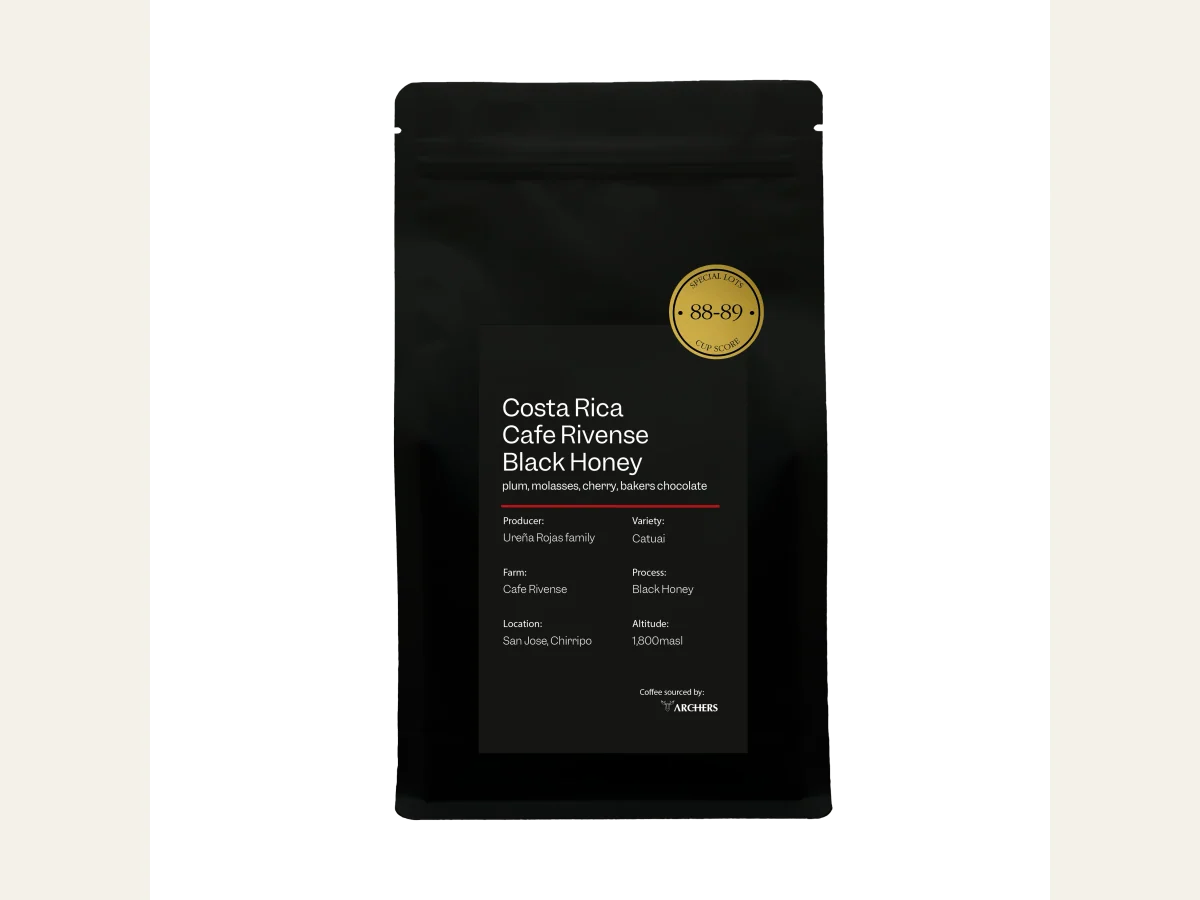 Costa Rica - Cafe Rivense Black Honey coffee bag