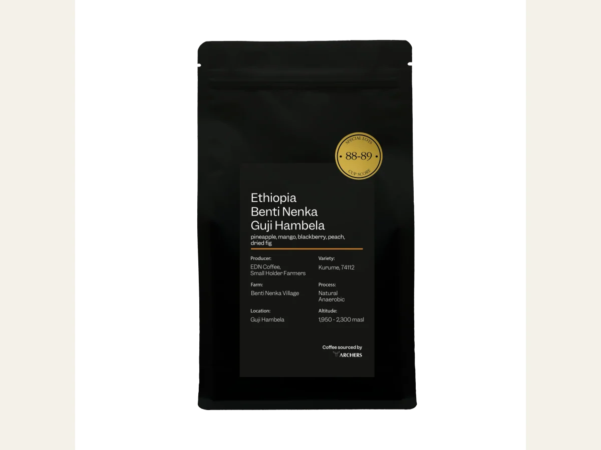 Ethiopia - Benti Nenka Guji Hambela coffee bag