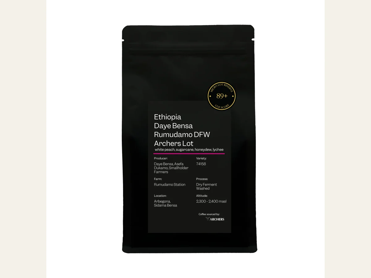 Ethiopia - Daye Bensa Rumudamo DFW Archers Lot coffee bag