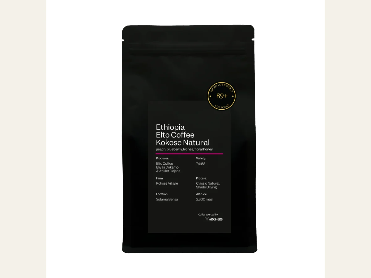 Ethiopia - Elto Coffee Kokose Natural coffee bag