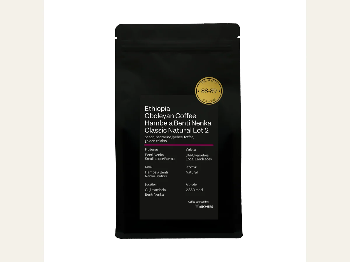 Ethiopian - Oboleyan Coffee Hambela Benti Nenka - Classic Natural Lot 2 coffee bag