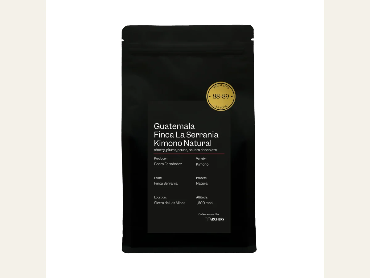 Guatemala - Finca La Serrania Kimono Natural coffee bag