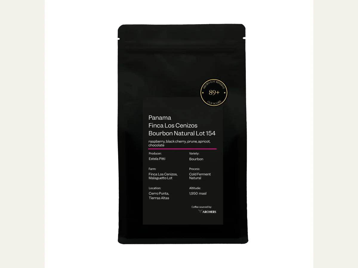 Panama - Finca Los Cenizos Bourbon Natural Lot 154 coffee bag