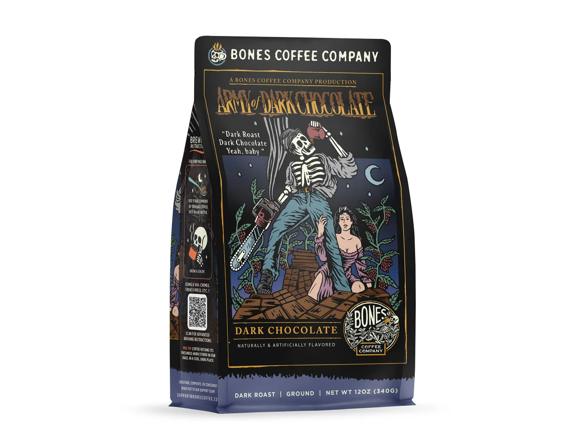 Army of Dark Chocolate coffee bag